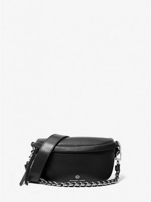 Bolsa De Hombro Michael Kors Slater Extra-small Pebbled Cuero Mujer Negras | 038942-FBW