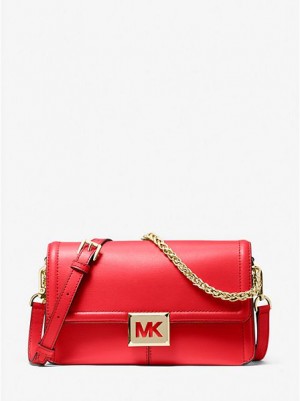 Bolsa De Hombro Michael Kors Sonia Medium Cuero Mujer Rojas | 087632-EXQ