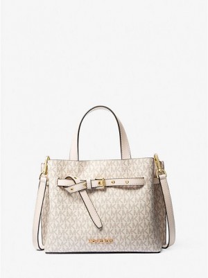 Bolso Satchel Michael Kors Emilia Small Logo Mujer Multicolor | 052963-DXV