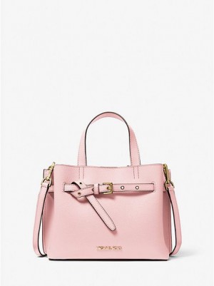 Bolso Satchel Michael Kors Emilia Small Pebbled Cuero Mujer Rosas | 049357-VXR