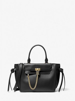 Bolso Satchel Michael Kors Hamilton Legacy Small Cuero Belted Mujer Negras | 842756-DIQ