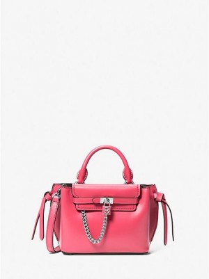 Bolso Satchel Michael Kors Hamilton Legacy Extra-small Cuero Belted Mujer Rosas | 085634-BHD