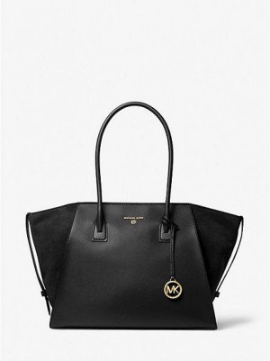 Bolso Tote Michael Kors Avril Extra-large Cuero Mujer Negras | 241865-WFV