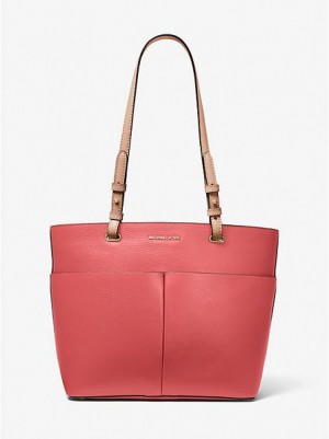 Bolso Tote Michael Kors Bedford Medium Pebbled Cuero Mujer Rojas | 987541-ZIJ