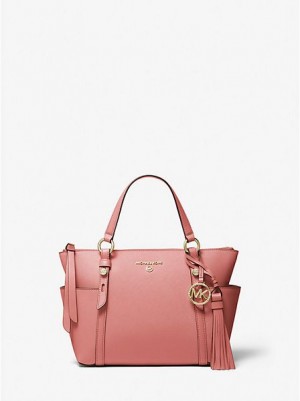 Bolso Tote Michael Kors Sullivan Small Saffiano Cuero Mujer Rosas | 053826-IAO