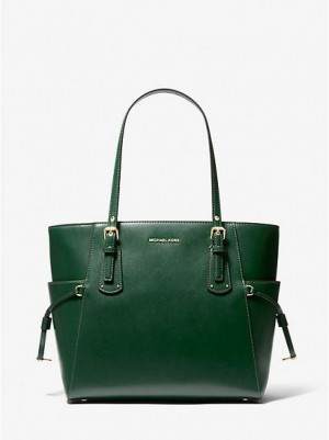 Bolso Tote Michael Kors Voyager Small Cuero Mujer Verde | 026748-ZCT