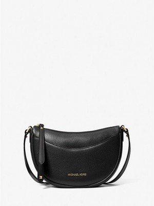 Bolsos Cruzados Michael Kors Dover Small Cuero Mujer Negras | 495107-PER