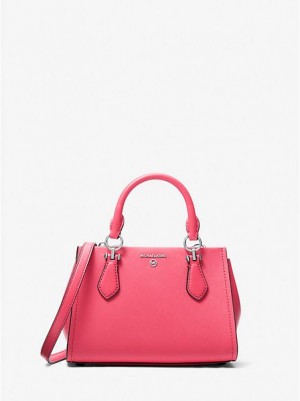 Bolsos Cruzados Michael Kors Marilyn Small Saffiano Cuero Mujer Rosas | 542910-UAD