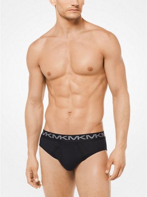 Bragas Michael Kors 3-pack Algodon Hombre Negras | 831092-PMI