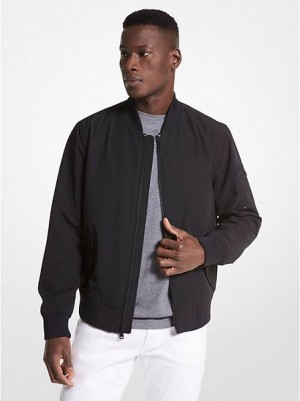 Chaquetas Michael Kors Woven Bomber Hombre Negras | 709538-IQH