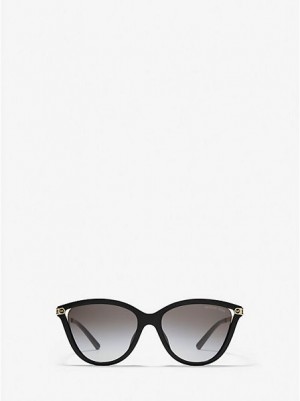 Gafas de Sol Michael Kors Tulum Mujer Negras | 384269-PRQ