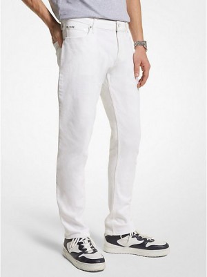 Jeans Michael Kors Slim-fit Hombre Blancas | 698257-GSE