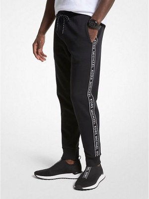 Pantalones Jogger Michael Kors Logo Print Algodon Blend Hombre Negras | 715842-CRK