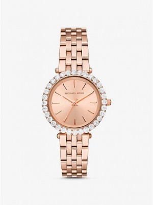 Relojes Michael Kors Darci Pave Mujer Rosas Doradas | 540321-OAN