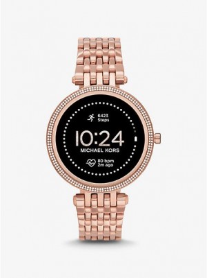 Relojes Michael Kors Gen 5e Darci Pave Smart Mujer Rosas Doradas | 408615-LRP