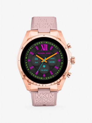 Relojes Michael Kors Gen 6 Bradshaw And Logo Silicona Smart Mujer Rosas Doradas | 814962-HGO