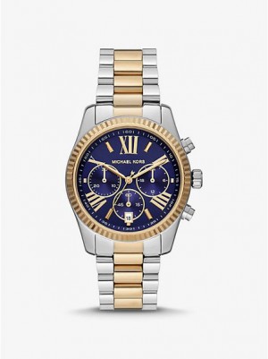 Relojes Michael Kors Lexington Mujer Plateadas Doradas | 783461-LKT