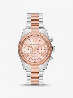 Relojes Michael Kors Lexington Mujer Plateadas Rosas | 289657-LSM