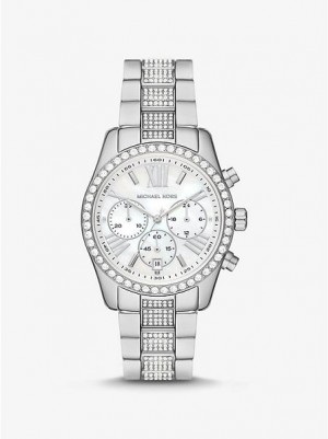 Relojes Michael Kors Lexington Pave Mujer Plateadas | 139857-UID