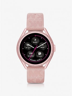 Relojes Michael Kors Michael Kors Access Gen 5e Mkgo And Logo Rubber Smart Mujer Rosas | 679253-VRX