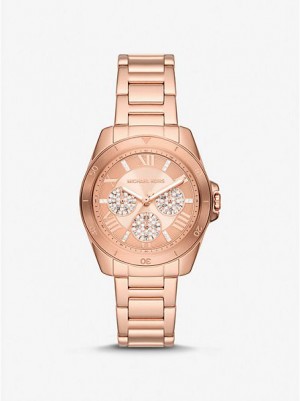 Relojes Michael Kors Mini Alek Pave Mujer Rosas Doradas | 906423-FVA