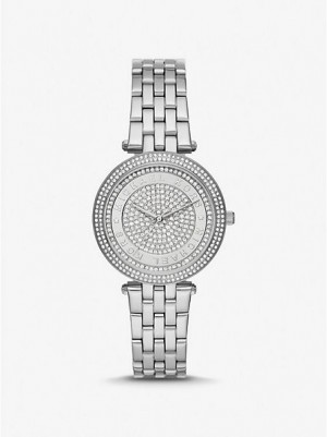 Relojes Michael Kors Mini Darci Pave Mujer Plateadas | 120983-QDK