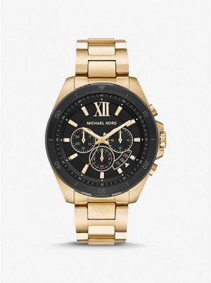 Relojes Michael Kors Oversized Brecken Hombre Doradas | 025419-KOD