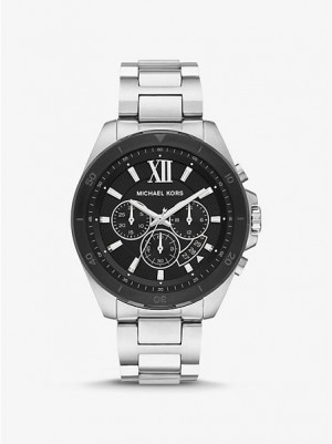 Relojes Michael Kors Oversized Brecken Hombre Plateadas | 409127-FBP