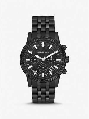 Relojes Michael Kors Oversized Hutton Hombre Negras | 034869-FNA