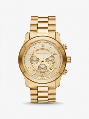 Relojes Michael Kors Oversized Runway Mujer Doradas | 902346-YOW