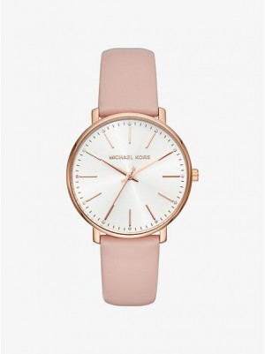 Relojes Michael Kors Pyper Cuero Mujer Rosas Doradas | 648173-DST