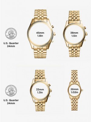 Relojes Michael Kors Ritz Pave Mujer Doradas | 860251-BJE