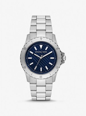 Relojes Michael Kors Slim Everest Hombre Plateadas | 605142-TPS