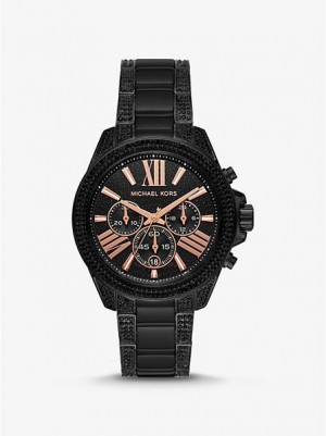 Relojes Michael Kors Wren Pave Mujer Negras | 360149-RLI