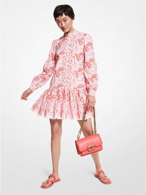 Vestido Michael Kors Tie-dye Organic Algodon Terry Mujer Coral | 807642-HCD