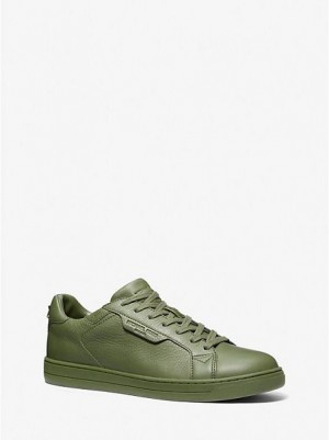 Zapatillas Michael Kors Keating Cuero Hombre Verde | 047895-XNM