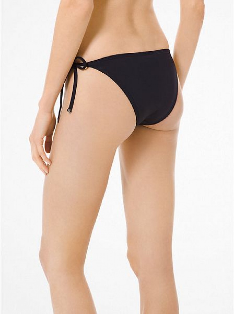 Abajo De Bikini Michael Kors Stretch Nylon Mujer Negras | 431057-WBD