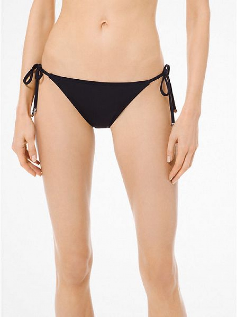 Abajo De Bikini Michael Kors Stretch Nylon Mujer Negras | 431057-WBD