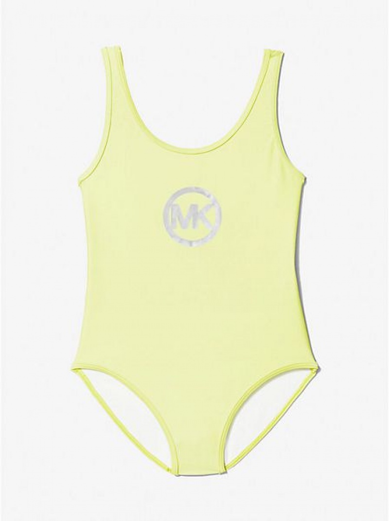 Bañadores Michael Kors Logo Niños Amarillo | 572869-BQG