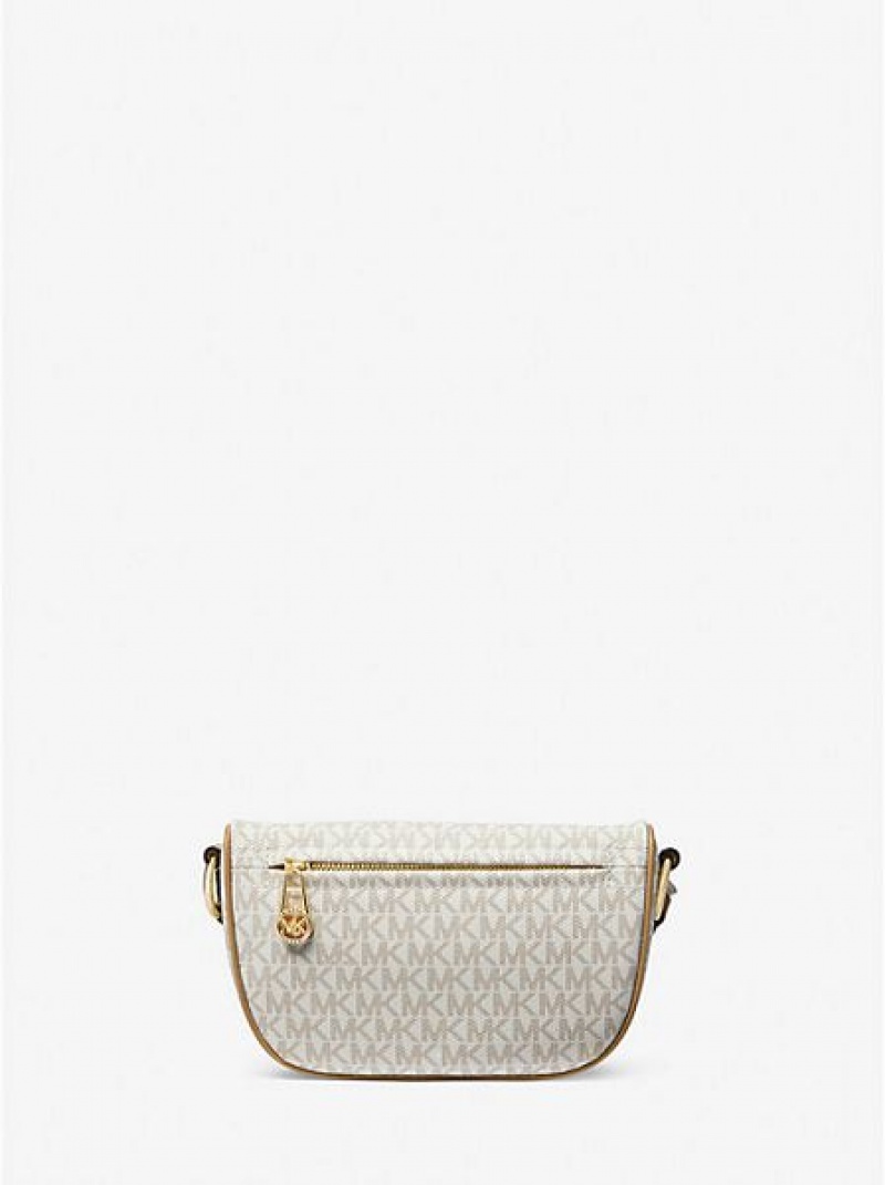 Bolsa De Hombro Michael Kors Slater Extra-small Logo Mujer Marrones | 179820-HXP