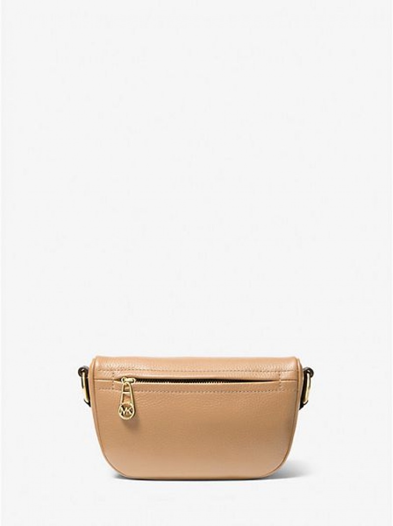 Bolsa De Hombro Michael Kors Slater Extra-small Pebbled Cuero Mujer Marrones | 419370-HRC