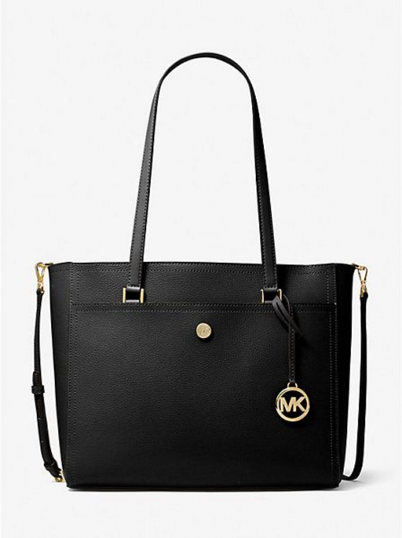 Bolso Tote Michael Kors Maisie Large Pebbled Cuero 3-in-1 Mujer Negras | 281943-SAC