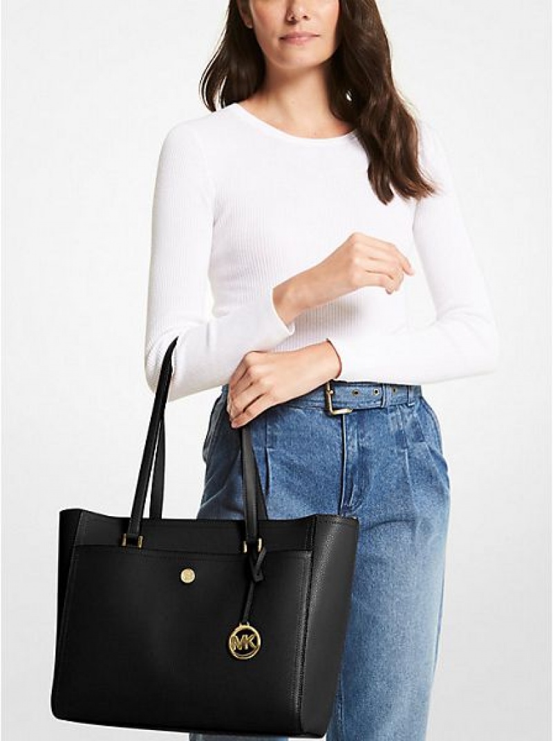 Bolso Tote Michael Kors Maisie Large Pebbled Cuero 3-in-1 Mujer Negras | 281943-SAC