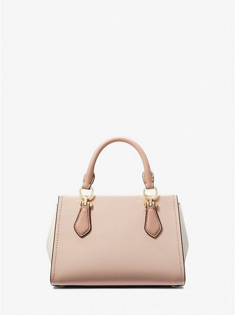 Bolsos Cruzados Michael Kors Marilyn Small Color-block Saffiano Cuero Mujer Rosas | 056281-NZU