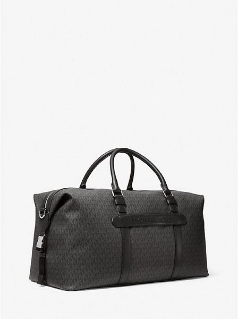 Bolsos De Viaje Michael Kors Hudson Logo Hombre Negras | 239618-WZQ