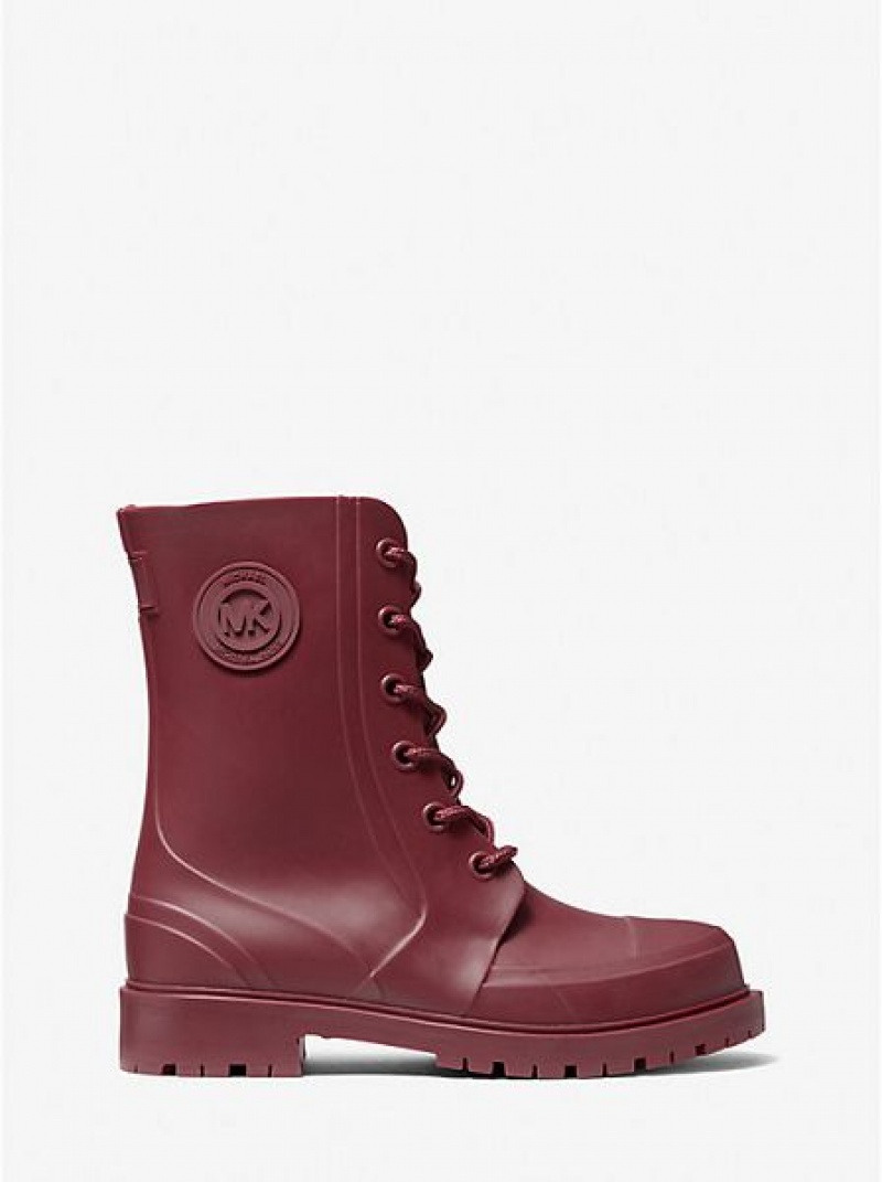 Botas de Agua Michael Kors Montaigne Pvc Mujer Burdeos | 695427-BNF