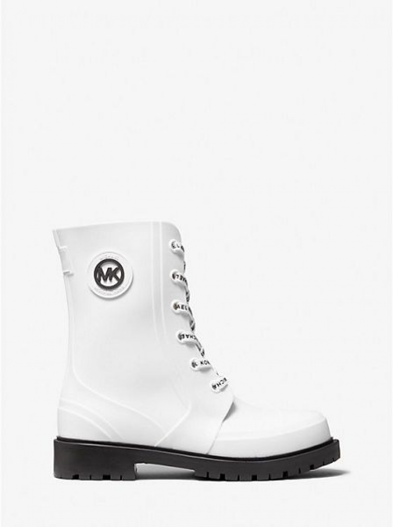 Botas de Agua Michael Kors Montaigne Pvc Mujer Blancas | 438965-OZW