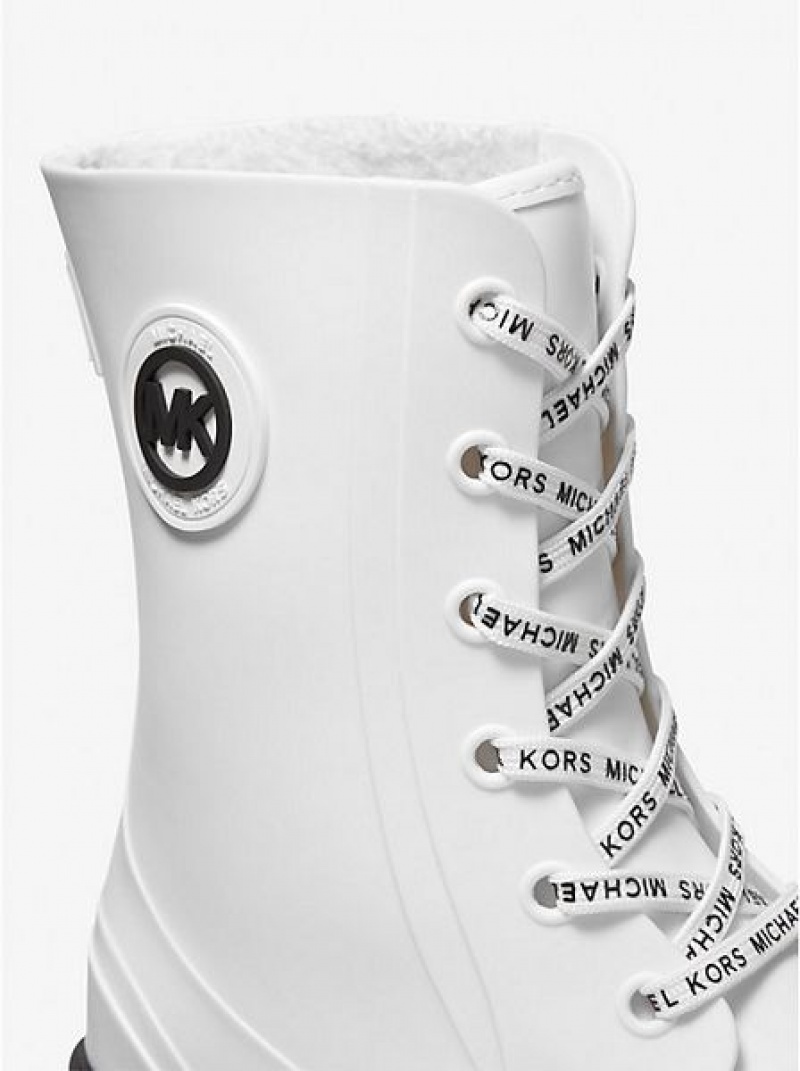 Botas de Agua Michael Kors Montaigne Pvc Mujer Blancas | 438965-OZW