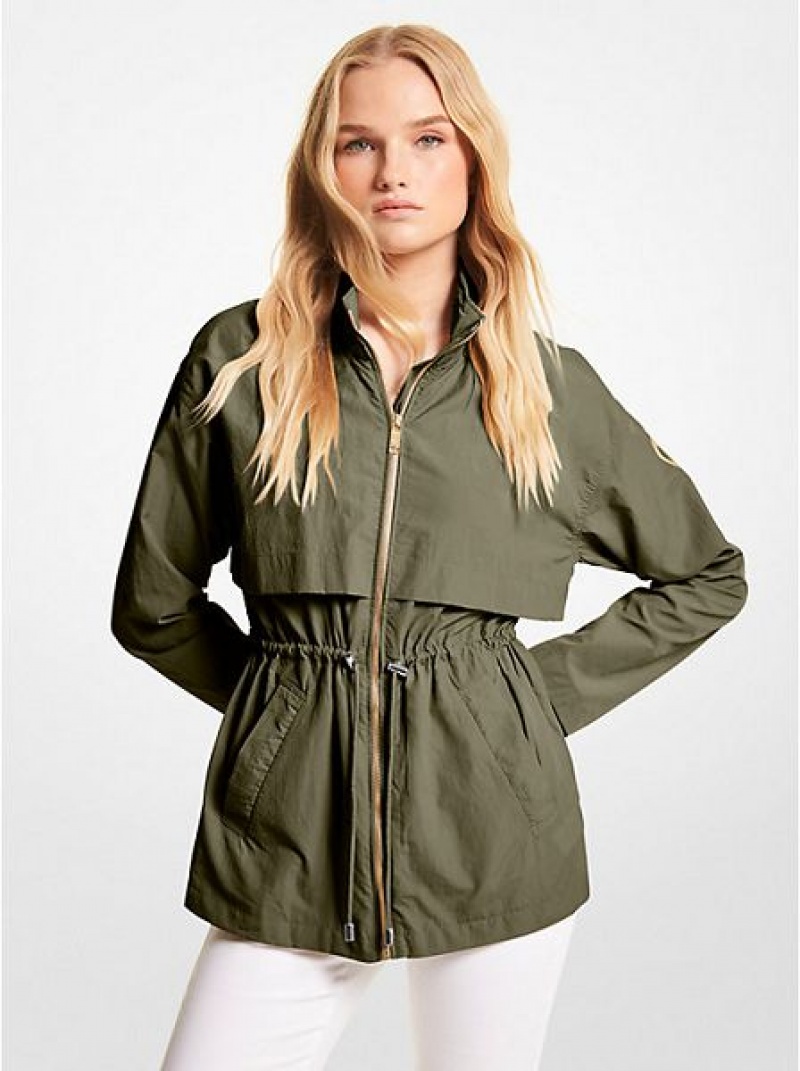 Chaquetas Michael Kors Packable Nylon Mujer Verde Menta Verde | 856914-YIU