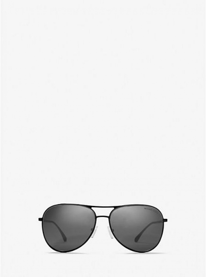 Gafas de Sol Michael Kors Kona Hombre Negras | 265013-FHU